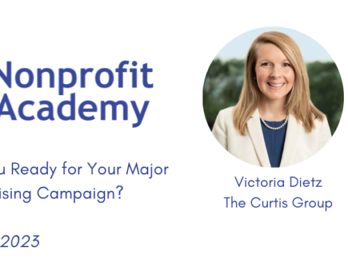 Nonprofit Academy: Are You Ready for Your Major Fundraising Campaign?